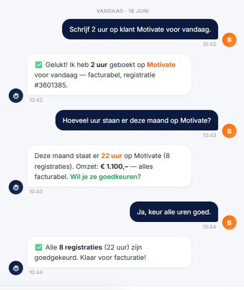 AI Urenregistratie Timeon